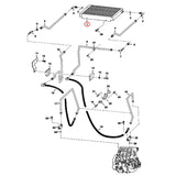 El enfriador de aceite 6710791 se ajusta para el cargador de dirección de skid bobcat A220 873 864 S250 A300 883 863 T200