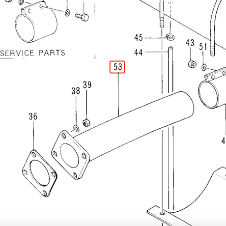 Lyddemper eksosrør 7023241 ettermarked for Hitachi EX200-2 EX200-3 gravemaskin