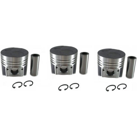 Pistons Set for Kubota Engine D905 Size Plus 0.5mm - Fab Heavy Parts