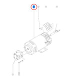 Pump Motor 105387GT for Genie gr - 08 gr - 12 gr - 15 gr - 20 grc - 12 qs - 12r qs - 12w qs - 15r qs - 15w qs - 20r qs - 20w tz - 50/30 - Fab Heavy Parts