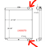 Hydraulic Radiator Core Assembly Fits for Case Excavator CX160