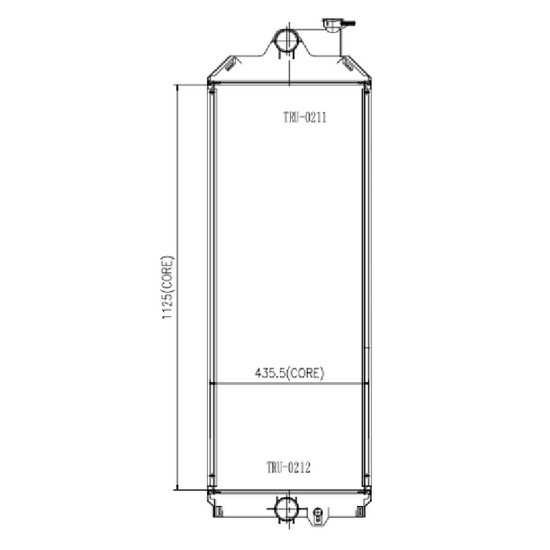 Radiator 3836408 383 - 6408 Fits for Caterpillar CAT Engine C13 Excavator 345C MH 345D 349D 349D2 - Fab Heavy Parts