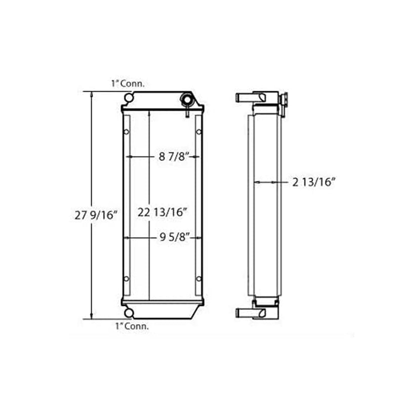 Radiator 6678820 6672455 7009566 Aftermarket Replacement For Bobcat 553F 553AF 463 S70 Skid Steer Loader