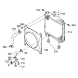 Radiator 6A320-58501 for Kubota Engine Z482 D722 Generator J106 J108 J310