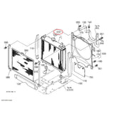 Radiator 6C070-58522 for Kubota Tractor B2710 B2410 Front Mower F2260 F2560 F2560E