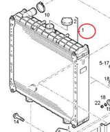 Radiator 8049316 for Kubota Iveco - Fab Heavy Parts