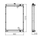 Radiator Core Assembly 2040983 204 - 0983 Fits for Caterpillar CAT E330C - Fab Heavy Parts