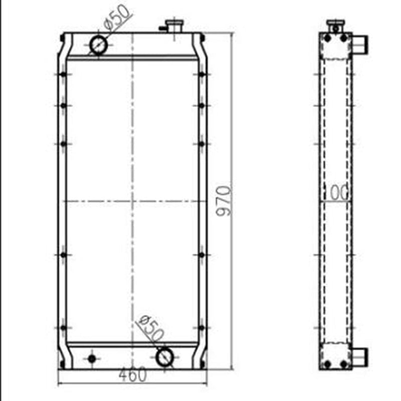 Radiator Core Assembly 2364430 236 - 4430 Fits for Caterpillar CAT E320C - Fab Heavy Parts