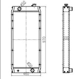 Radiator Core Assembly 2364430 236-4430 Fits for Caterpillar CAT E320C