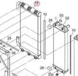 Radiator XB00001938 for Hitachi Excavator ZX200 - 5G ZX200LC - 5G ZX210H - 5G ZX210K - 5G ZX210LCH - 5G ZX210LCK - 5G - Fab Heavy Parts