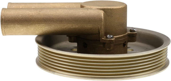 Sea Water Pump 21214599 3862482 3812693 for Volvo Penta 4.3l 5.0l 5.7l w/ Serpentine Belt Pulley - Fab Heavy Parts