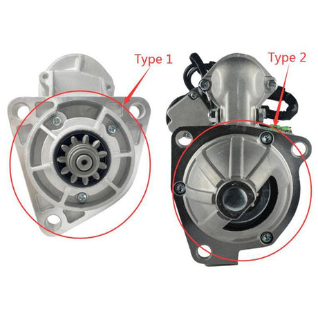 Starter Motor 65.26201 - 7044 for Doosan Daewoo Engine DD80 DB58T - Fab Heavy Parts