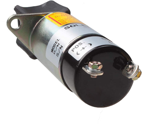 Stop Solenoid 1700 - 4052 1751 - 12A7U1B1 Shutdown Engine for Woodward (Synchro - Start) With M6 SWIV - Fab Heavy Parts