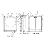 Hydraulic Radiator 171-9008 1719008 173-4317 1734317 190-5807 1905807 Fits for Caterpillar CAT Engine 3046 Excavator 317B 318B