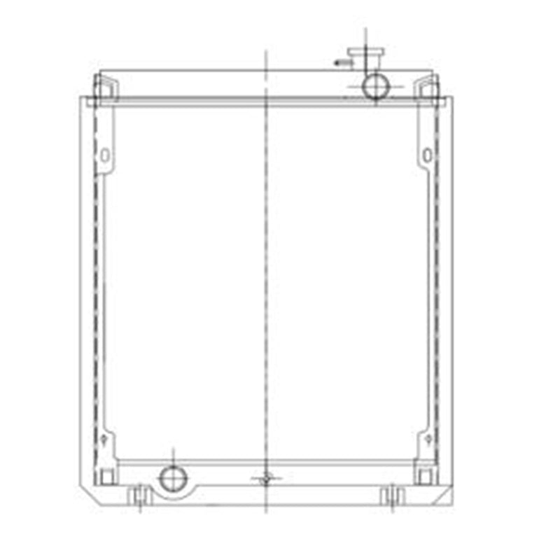 Hydraulijäähdyttimen ydin 14503549 Volvo Excavator EC55C:lle