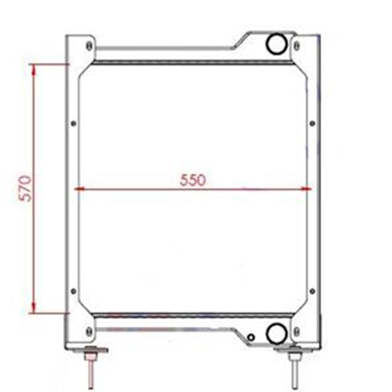 Core de radiateur hydraulique 17224502 ​​pour Volvo BL60 BL60B BL61 BL70 BL70B BL71B BL71PLUS