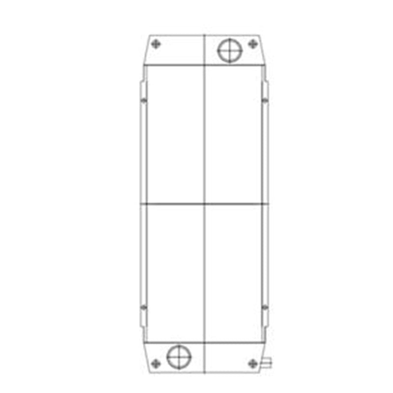 Hydraulijäähdyttimen ydin 17248047 Volvo Excavator EC210C:lle