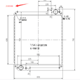 Core de radiateur hydraulique 2105948 210-5948 Ajustements pour Caterpillar Cat 414E 416E 420E 422E 428E 430E 432E 434E 442E 444E