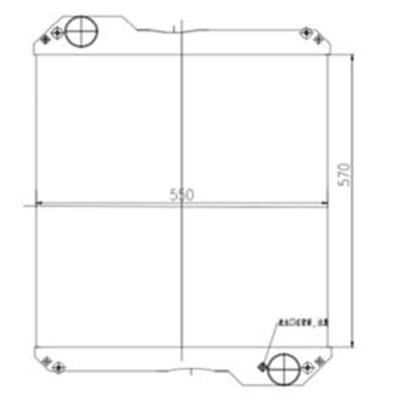 Hydraulic Radiator Core 30/304000 for JCB 530