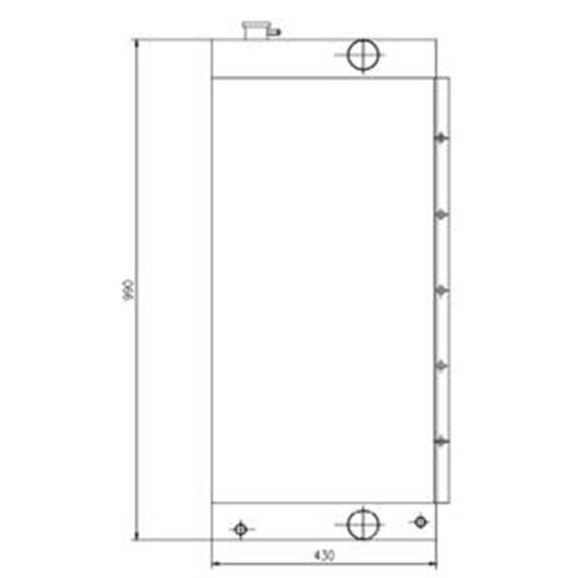 JCB JS175の油圧ラジエーターコア30/926129