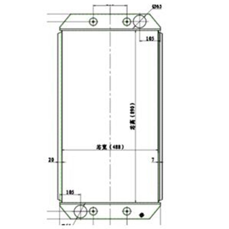 Hydraulic Radiator Core 3105882 310-5882 Fits for Caterpillar CAT 120K Motor Grader