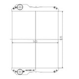 Hydraulic Radiator Core 332/C5000 for JCB 531-70 535-95 535-125 541-70