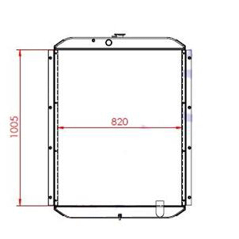 Core de radiateur hydraulique pour la excavatrice Volvo EC280E