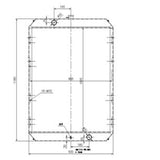 Hydraulic Radiator 13G21000 202-00022B for Doosan Excavator S225LC-V S230LC-V