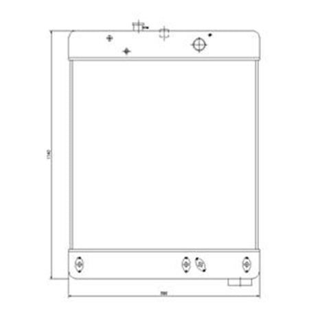 Hydraulic Radiator 424-03-11102 Fits for Komatsu WA420-1 WA400-1 Wheel Loader