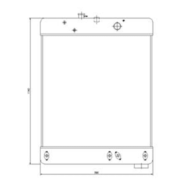 Radiador hidráulico 424-03-11102 se adapta a Komatsu WA420-1 WA400-1 cargador de ruedas