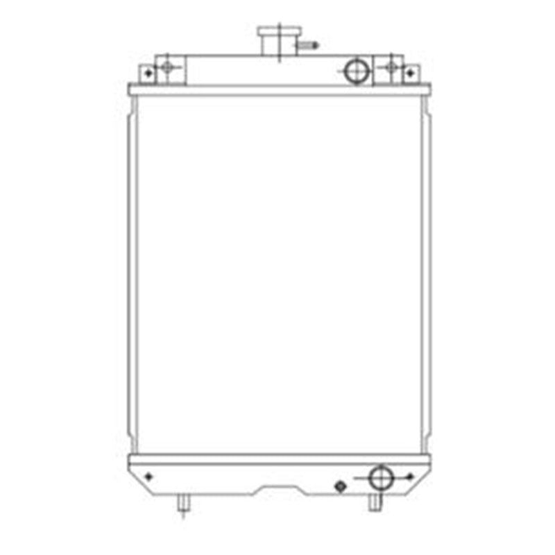 Hydraulic Radiator 4640694 for Hitachi Excavator ZX27U-2