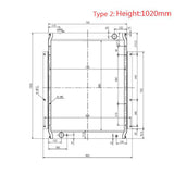 Hydraulic Radiator Core Assembly 20Y-03-21710 Fits for Komatsu Engine 6D95 6D102 Excavator PC200-6 PC240-6 PC220-6