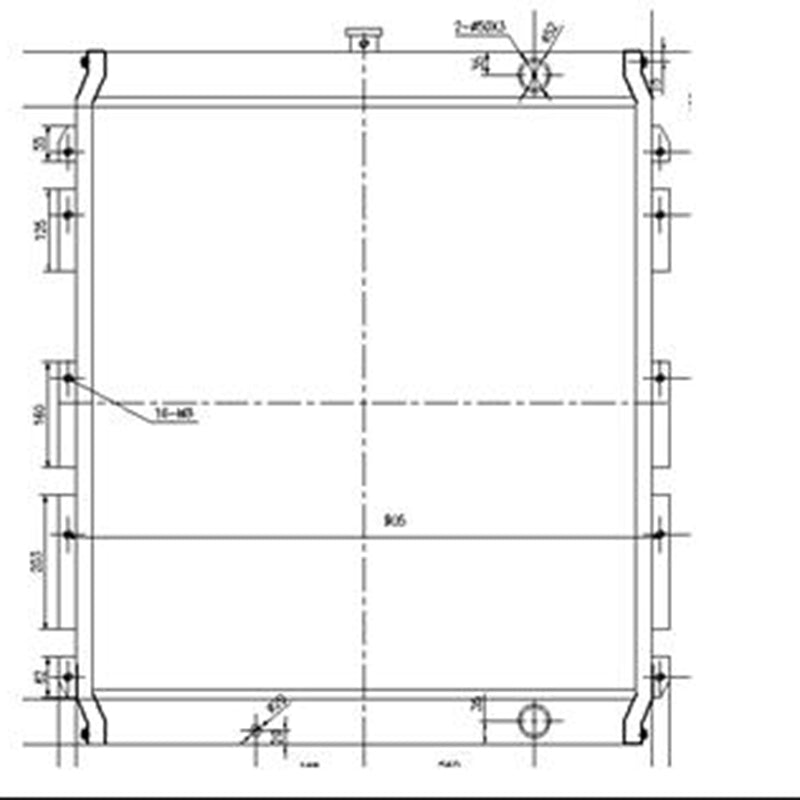 Radiateur hydraulique ajustement pour l'excavatrice de chats Caterpillar E325B