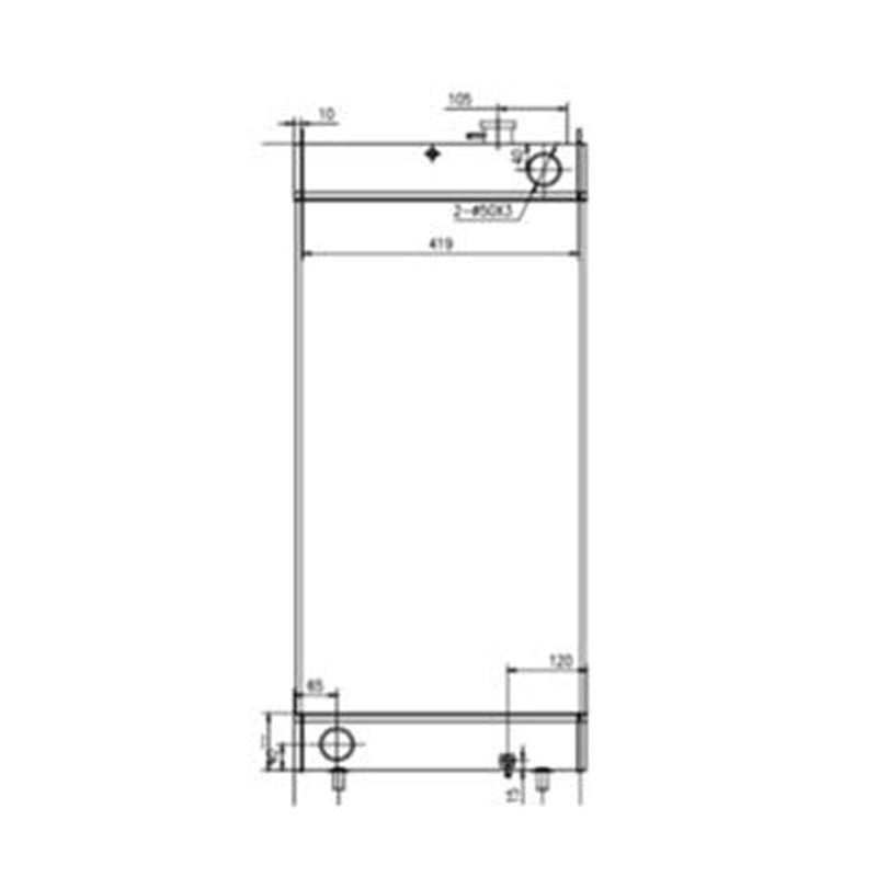 Hydraulic Radiator for Doosan Excavator DX170W-5
