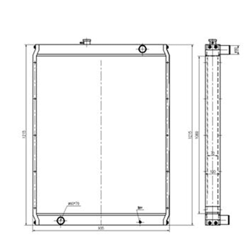 Hydraulic Radiator for KATO Excavator HD1430