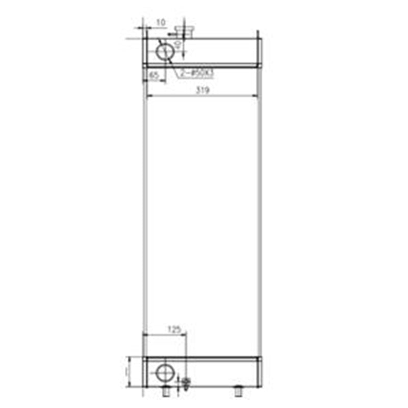Hydraulic Radiator K1008126 for Doosan Excavator DX225LC DX190W DX210W DX225NLC