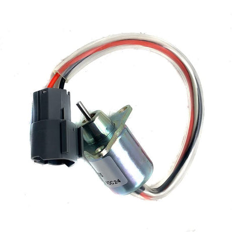 Yanmar Fuel Shutoff Solenoid 1503ES-24S5SUC12S 1503ES24S5SUC12S Stop Solenoid 24V - Fab Heavy Parts